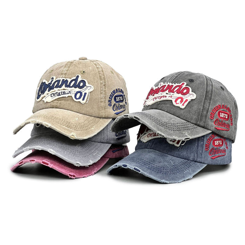 ロゴワッペン ダメージキャップ(5Colors)- T808