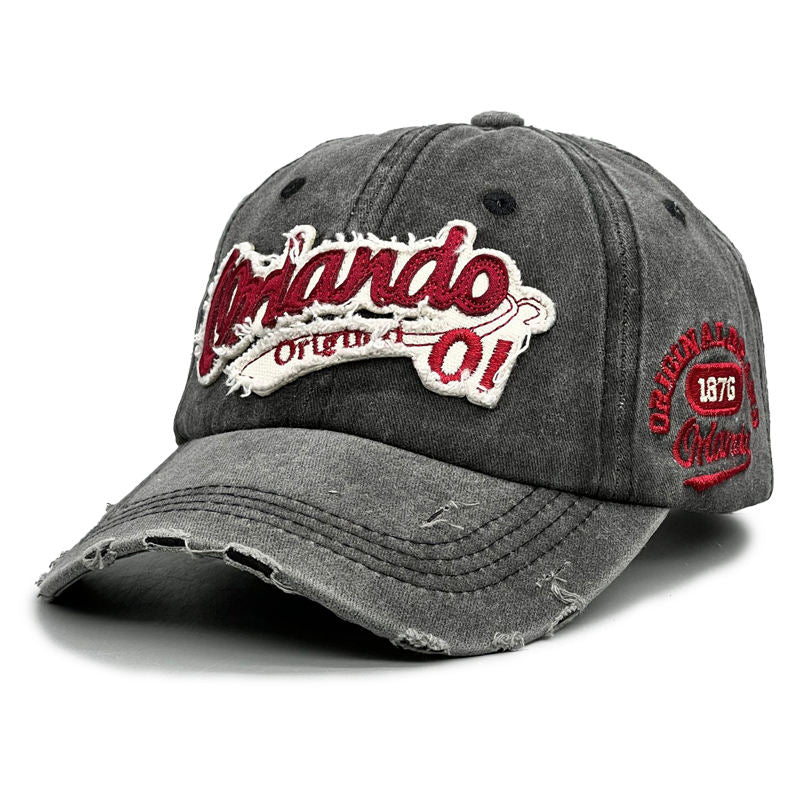 ロゴワッペン ダメージキャップ(5Colors)- T808