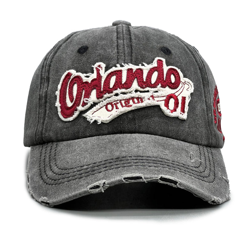 ロゴワッペン ダメージキャップ(5Colors)- T808