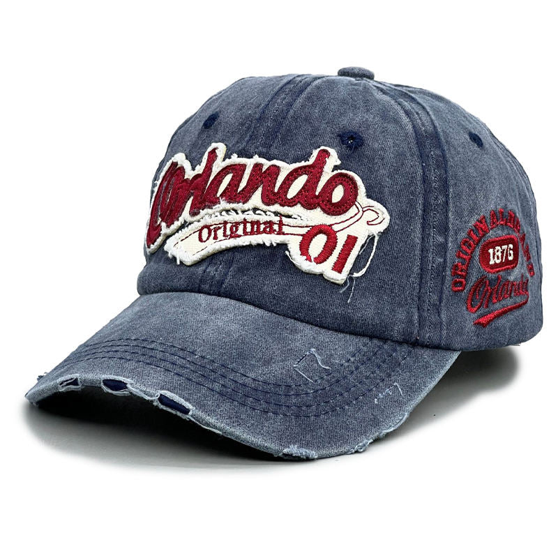 ロゴワッペン ダメージキャップ(5Colors)- T808