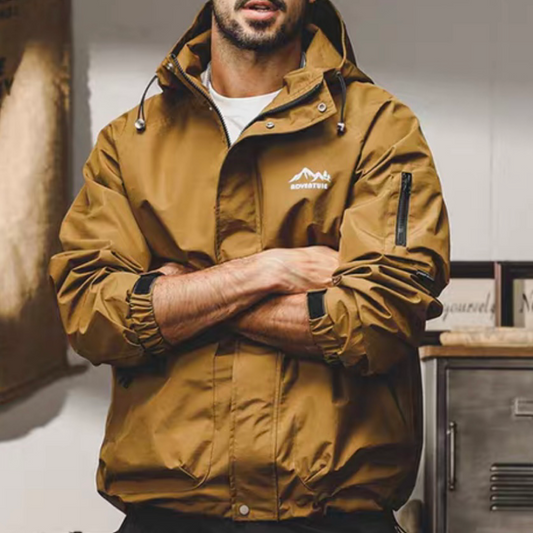 マウンテンロゴ フード付ワークジャケット(3Colors)240721