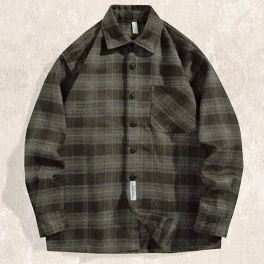 ヘビーウェイト チェック シャツジャケット(2Colors)250054
