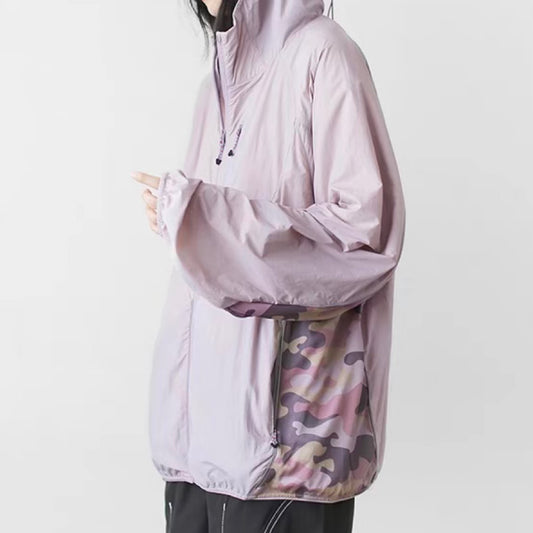 迷彩 フード付ライトジャケット(6Colors)250277