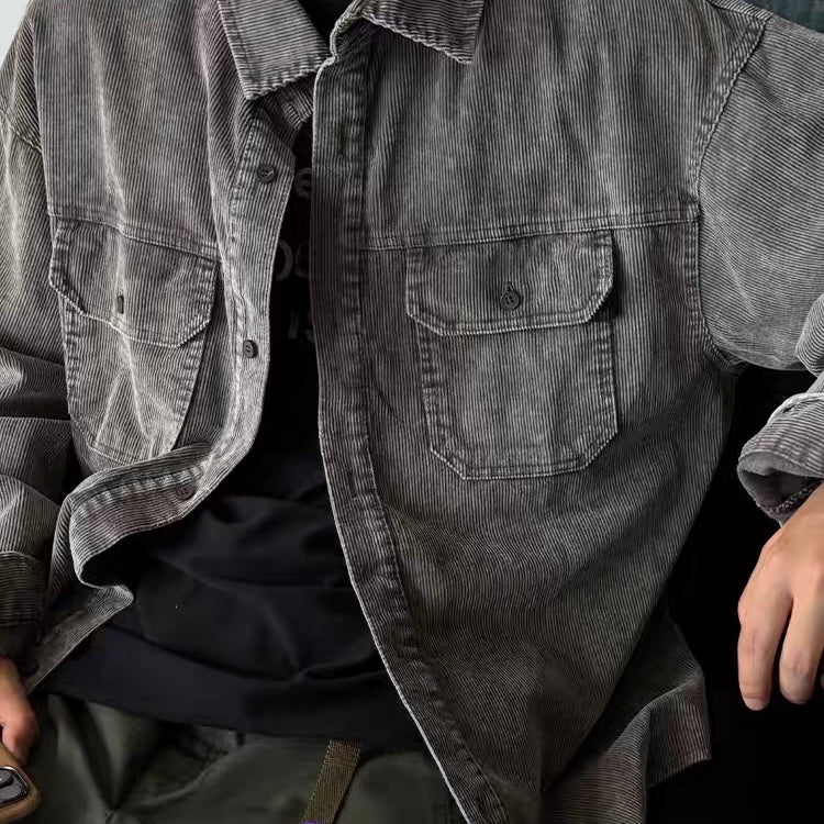 ウォッシュド コーデュロイ ワークシャツ(3Colors)250889