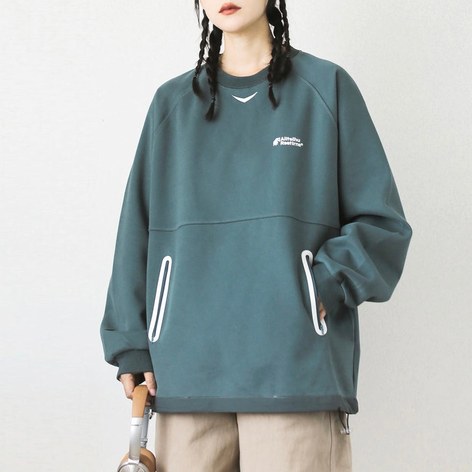 裾ドローコード スポーツ スウェットプルオーバー(4Colors)250732