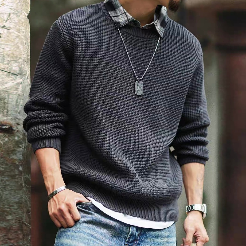 フェイクレイヤード ニット プルオーバー(1Color)250852