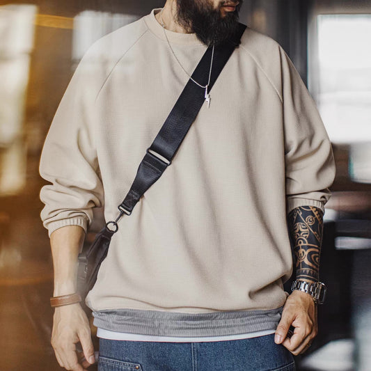 裾ドローコード ワッフル スウェットプルオーバー(1Color)250784