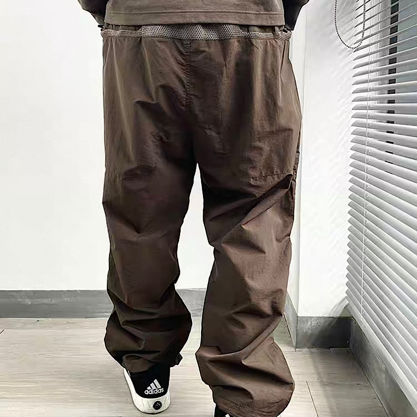 メッシュ ワイド パラシュートパンツ(3Colors)250580