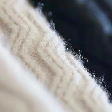 ウェーブデザイン ハーフジップ セーター(2Colors)250883