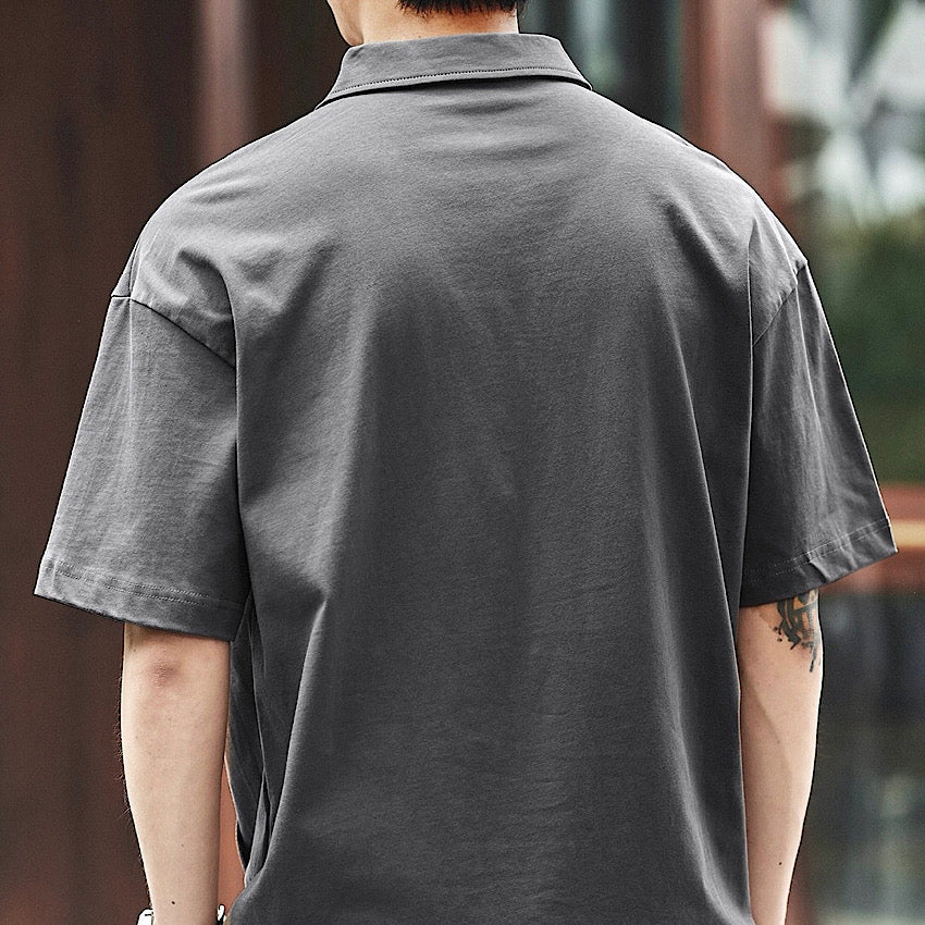 デザインステッチ レトロ ポロシャツ(3Colors)250575