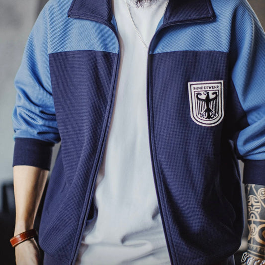 ワッフル地 ジャーマン トレーニングジャケット(1Color)250689