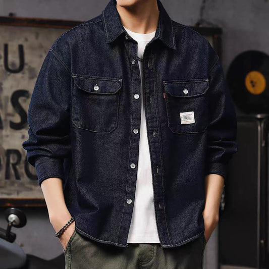 アメリカンレトロ デニム シャツジャケット(1Color)250090