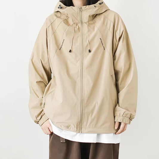 裾ドローコード ワンポイントロゴ ライトジャケット(4Colors)250193