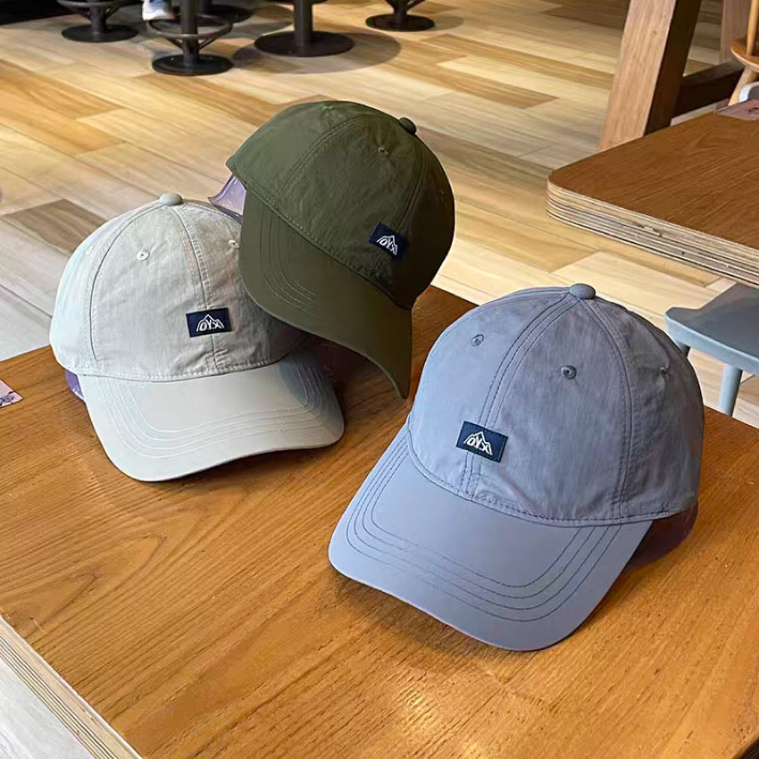 ワンポイントロゴ 速乾 ベースボールキャップ(6Colors)240453