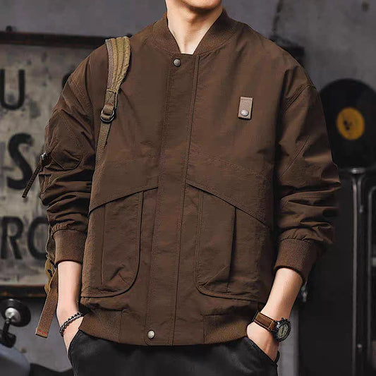 ビッグポケット付 ベースボールカラージャケット(3Colors)250091