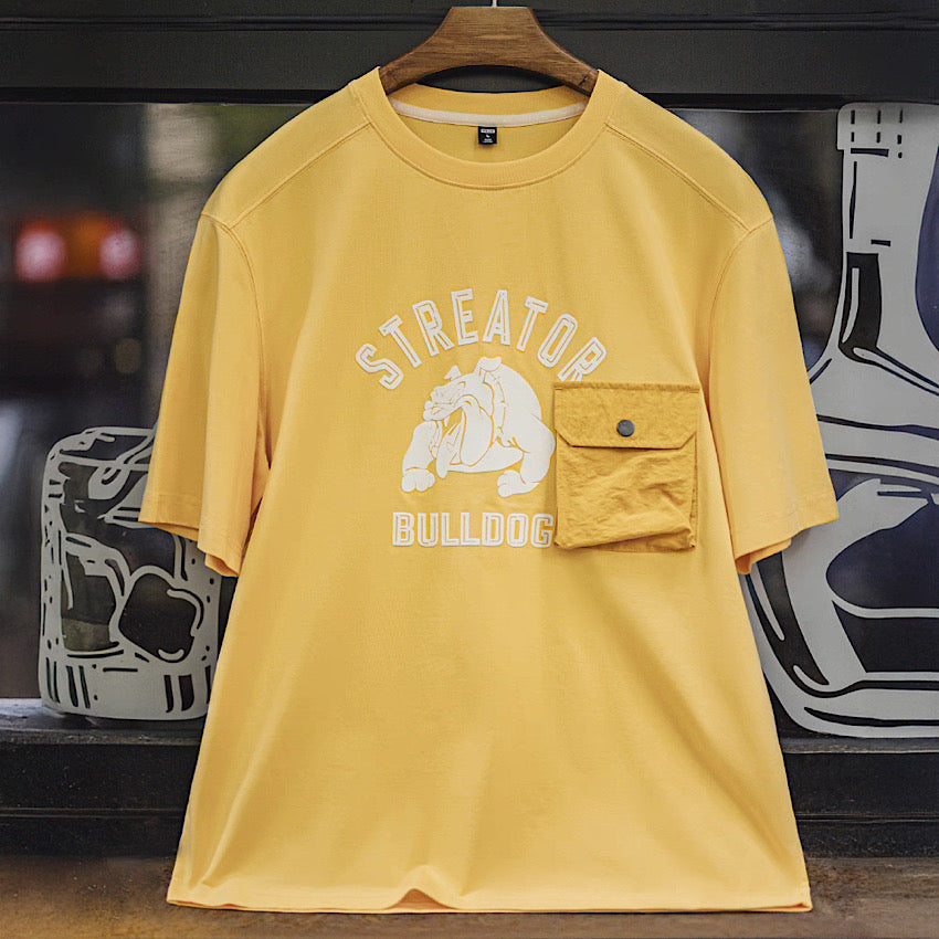 パッチポケット付 ユーズドテイストTシャツ(1Color)250541