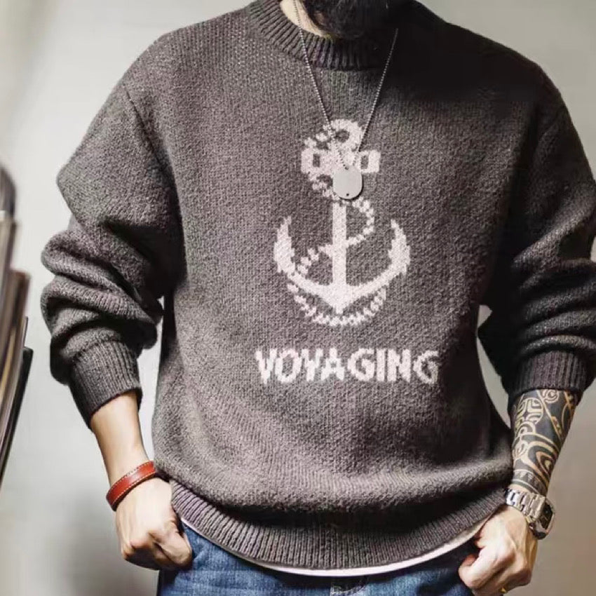 アンカーモチーフ ニットプルオーバー(2Colors)240963