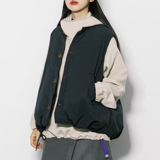 裾ドローストリング キルトベスト(3Colors)241019