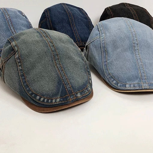 ウォッシュドデニム サイドベルト ハンチング(5Colors)260092