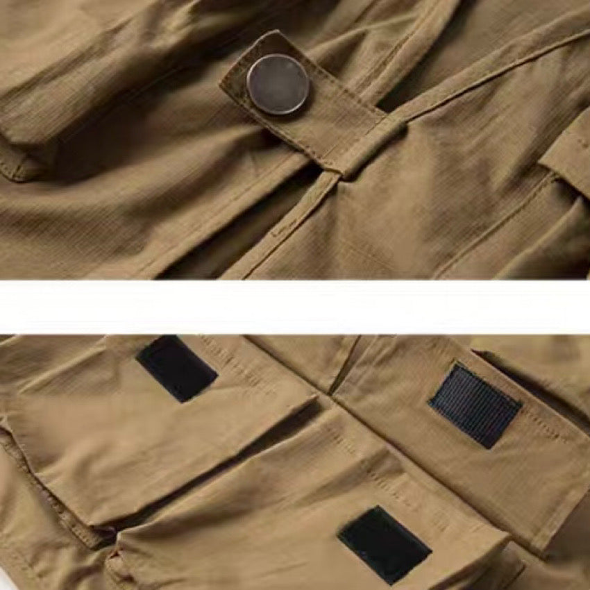 マルチポケット付 多機能 ショートベスト(2Colors)250310