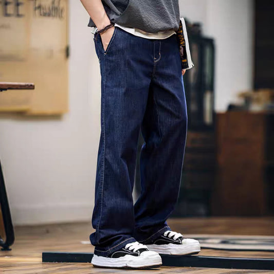 刺繍 ストレート デニムパンツ(1Color)250206