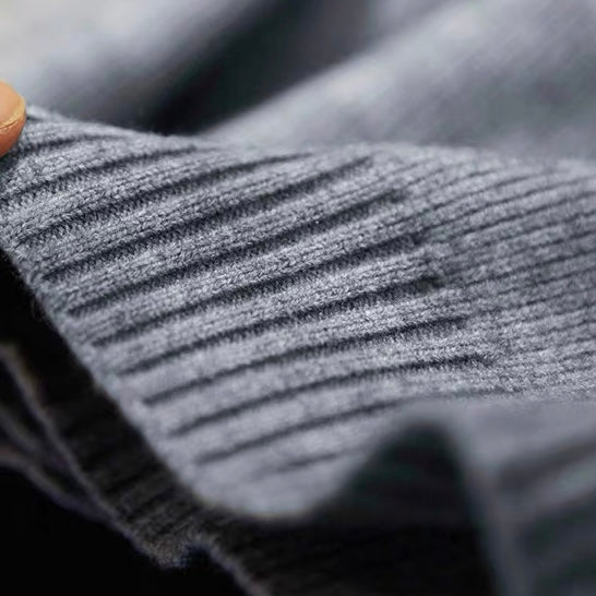 ハーフジップ ハイネック セーター(2Colors)250891