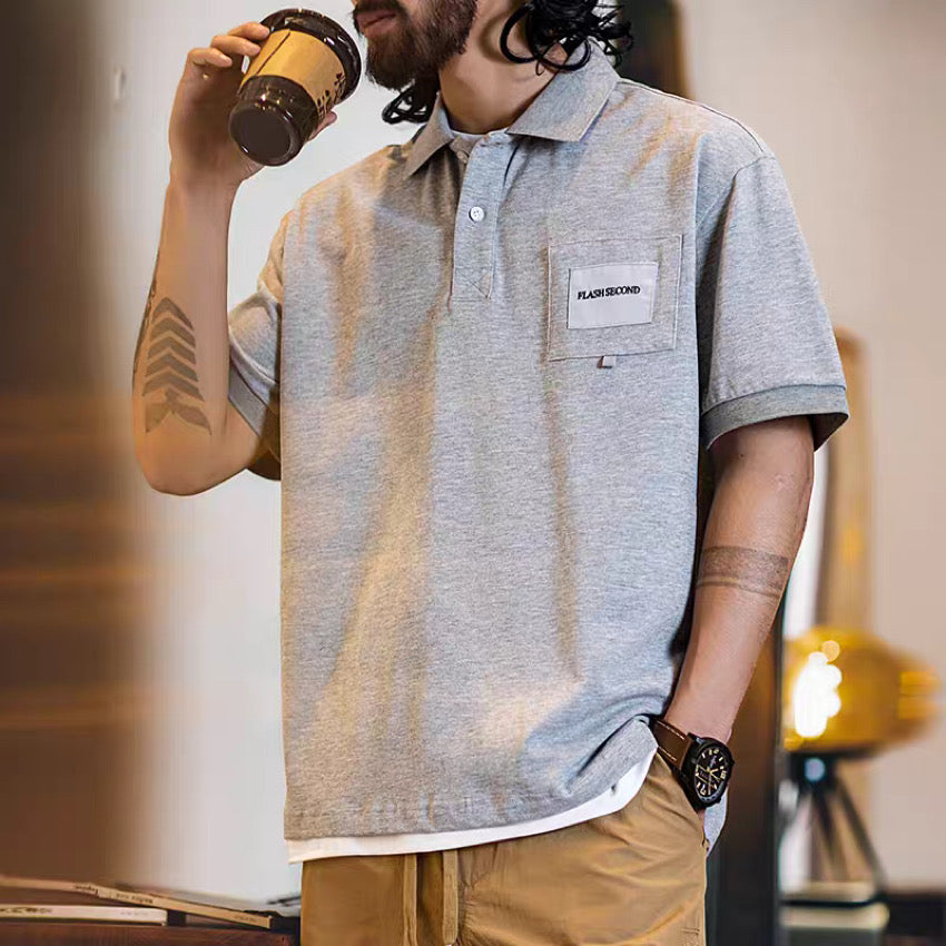 ワンポイントロゴ シンプル ポロシャツ(1Color)250295