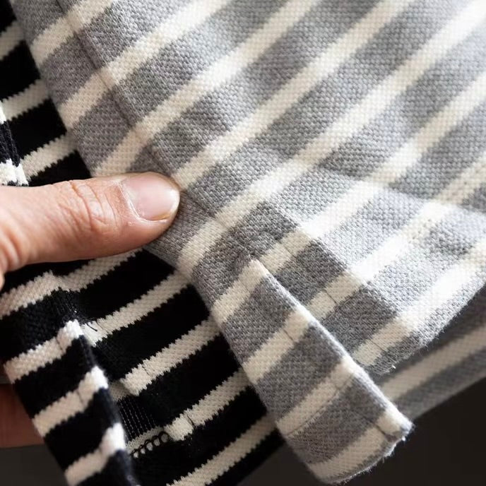 パッチポケット付 ボーダー プルオーバー(2Colors)260122