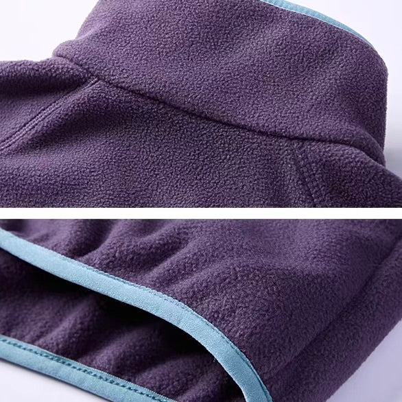 アクセントカラー スタンドネック フリースジャケット(4Colors)260010