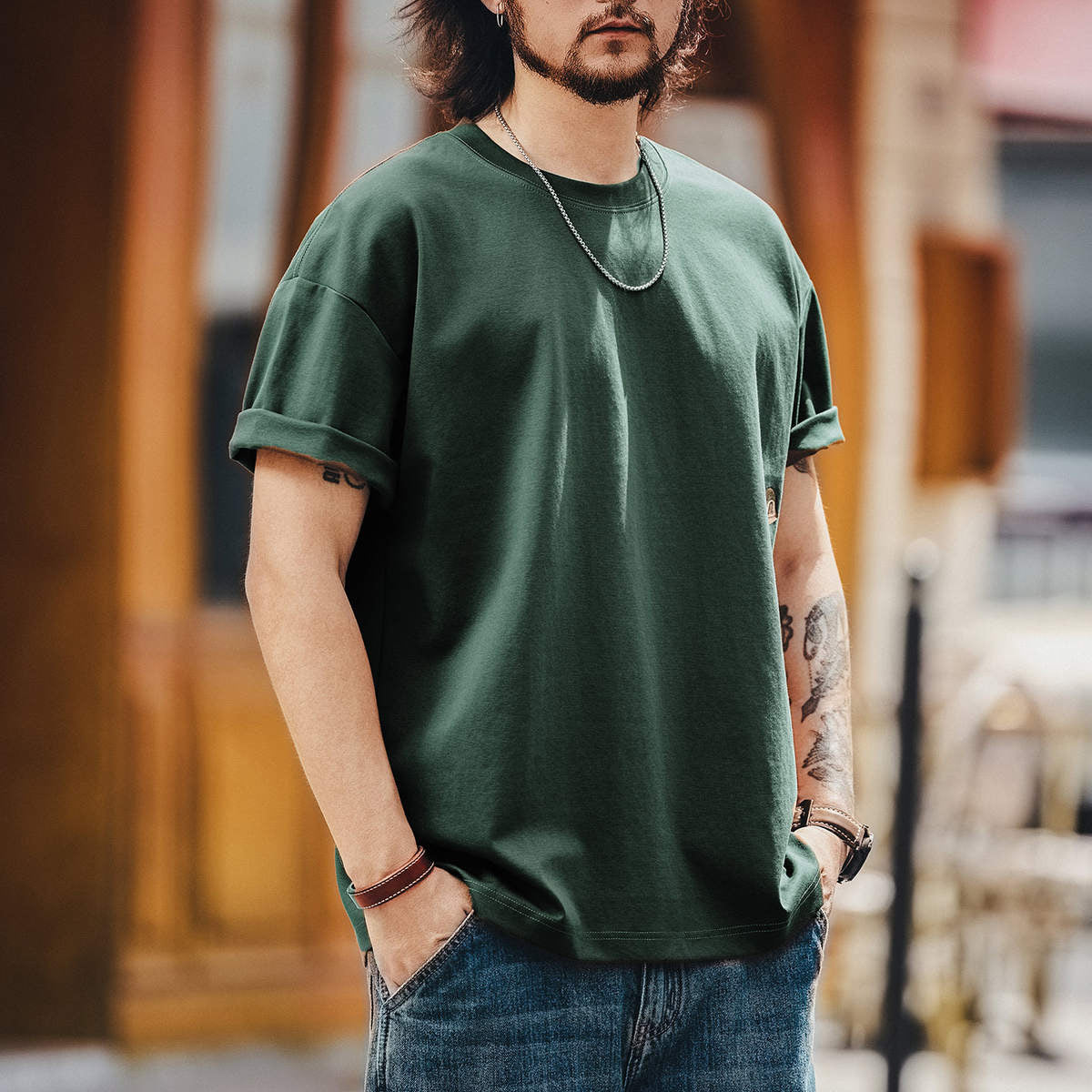 刺繍 キャンプロゴ Tシャツ(4Colors)250666