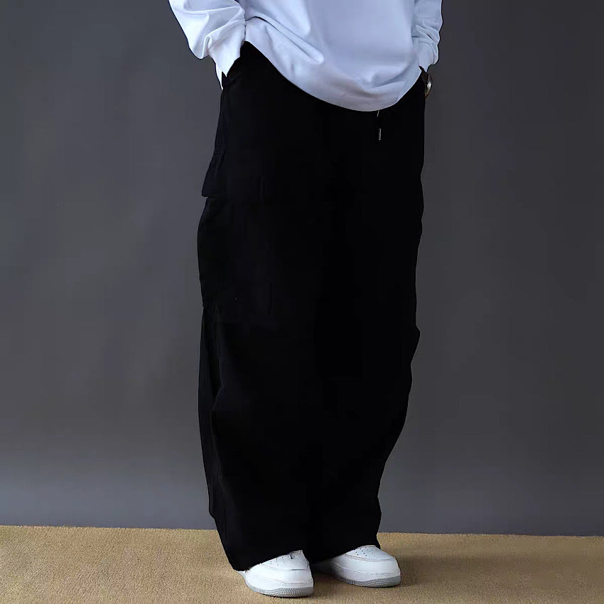 ワイドストレート ビッグポケット付 ワークパンツ(4Colors)250470