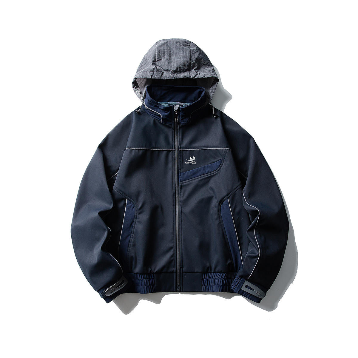 アクセントカラー 撥水 フード付ジャケット(4Colors)250779