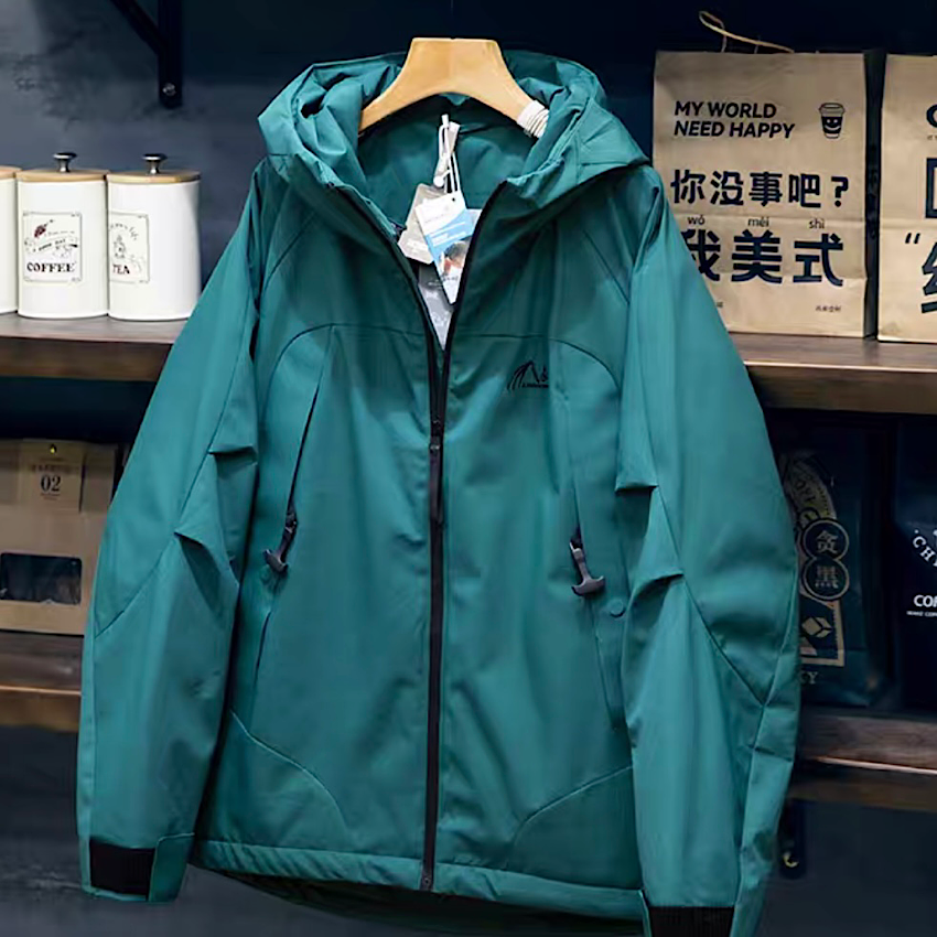防寒 マウンテンロゴ フード付ジャケット(4Colors)240905