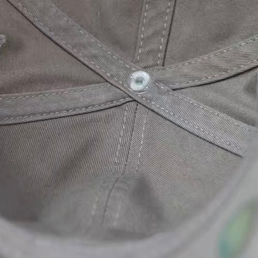 レトロ 刺繍 ベースボールキャップ(4Colors)250307