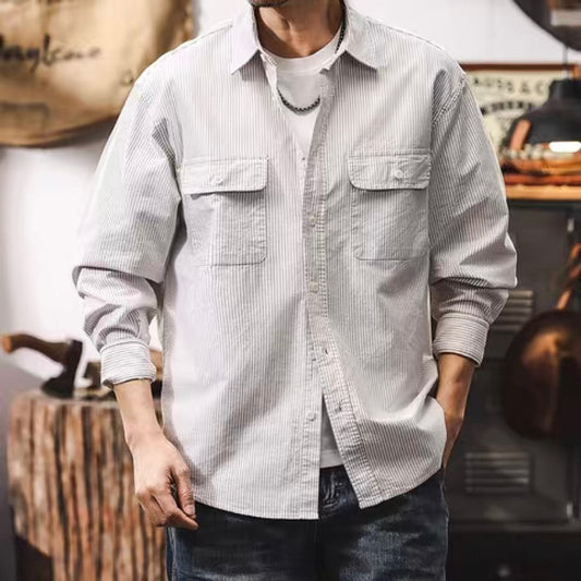 オックスフォード ストライプシャツ(3Colors)250122