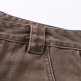 ウォッシュド ストレート カジュアルパンツ(2Colors)260189