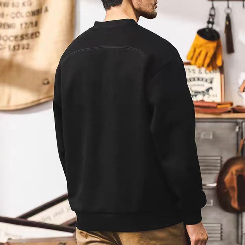 ヘンリーネック ヘビーウェイト スウェット(2Colors)240851