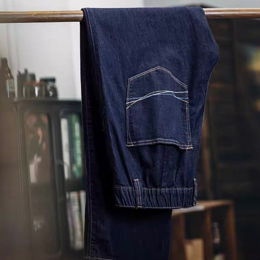 刺繍 ストレート デニムパンツ(1Color)250206