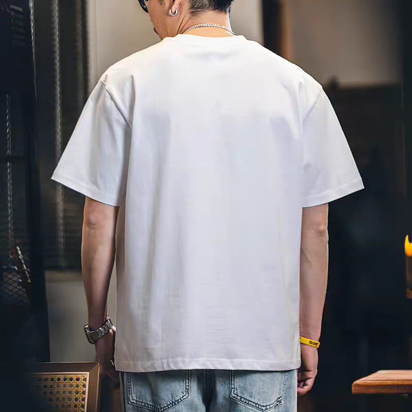 立体ロゴ シンプル 半袖Tシャツ(2Colors)250267