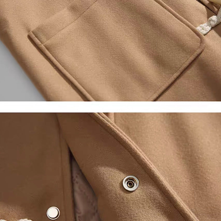 ロング丈 シンプル ダッフルコート(2Colors)241145