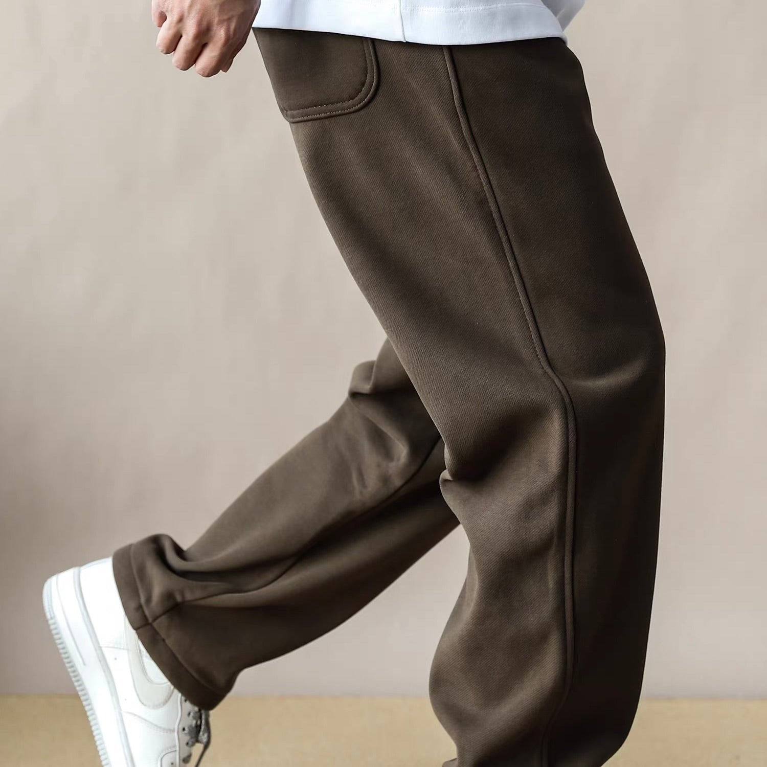 裾ドローコード 裏起毛 スウェットパンツ（4Colors）251096 – Champyee