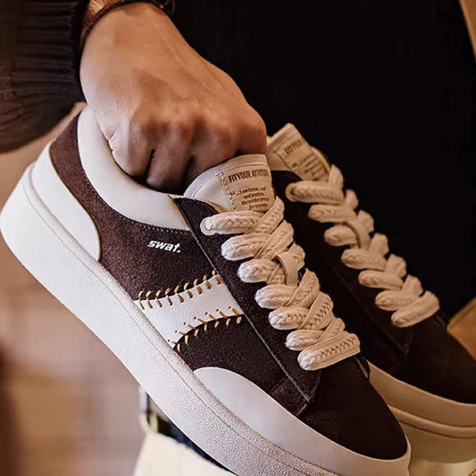 レトロ ベースボールステッチ スニーカー(1Color)250102