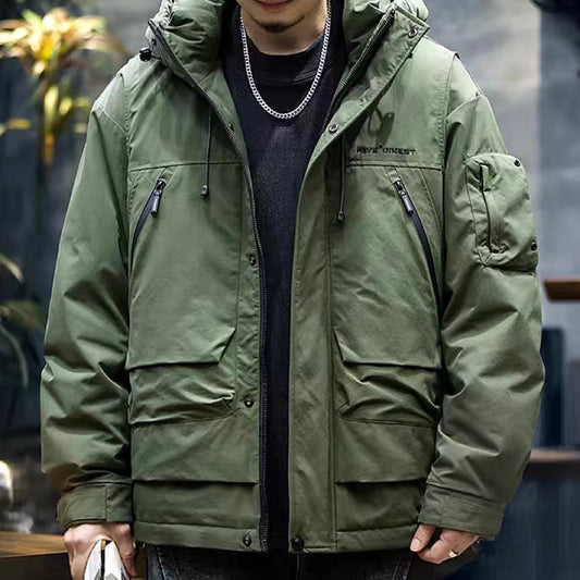 マルチポケット付 ダックダウンジャケット(3Colors)240904