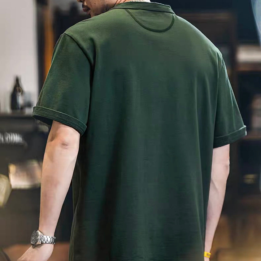 ベーシック ヘンリーネックTシャツ(5Colors)250260