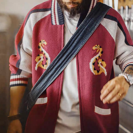 スカジャン風 ニットカーディガン(1Color)250842