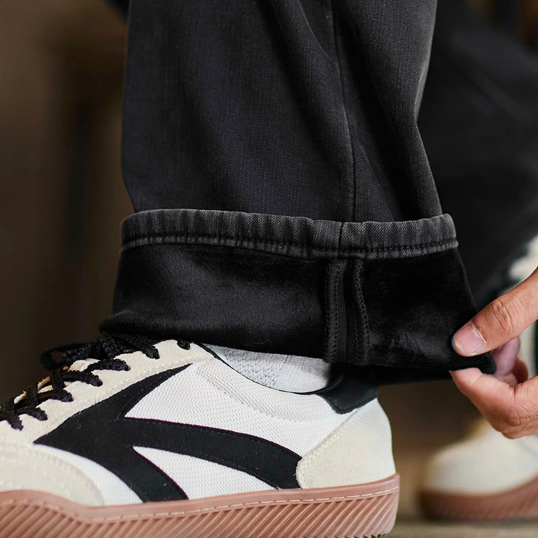 裏起毛 ストレート カジュアルパンツ(1Color)250996