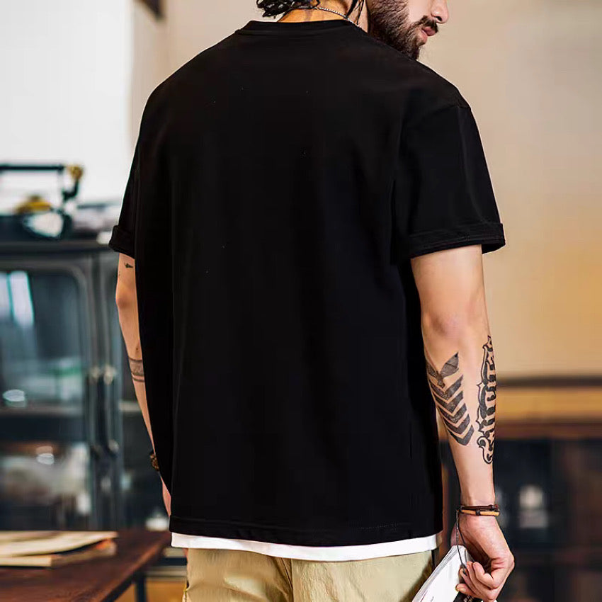 ビッグロゴ ヘンリーネックTシャツ(2Colors)250339