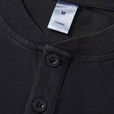 ラグランスリーブ ヘンリーネックTシャツ(2Colors)250645