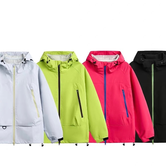 ビッグポケット シンプル フード付ジャケット(4Colors)250680