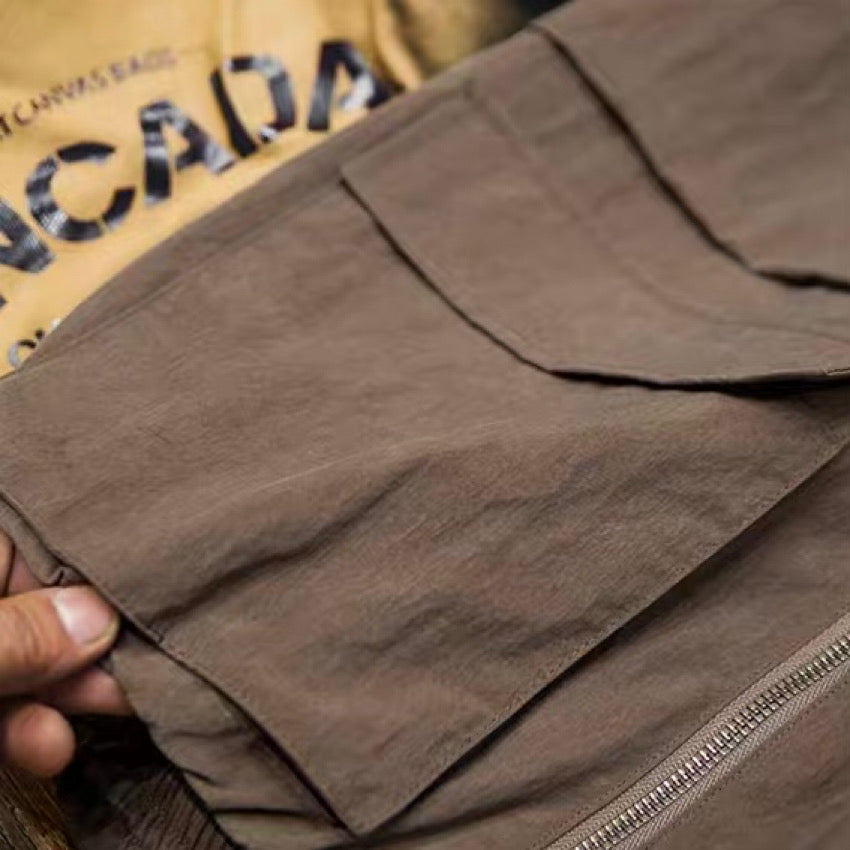 レトロ スタンドカラー ワークベスト(2Colors)250105